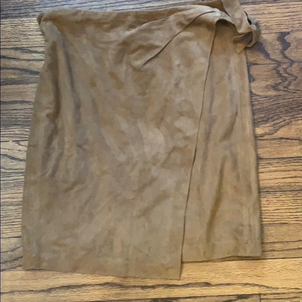 Vince suede wrap skirt